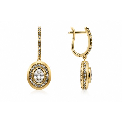 2,00 Karat Laboratuvar Pırlanta Oval Tasarım Imperia Küpe EKPE37-S 2,00 Karat Laboratuvar Pırlanta Oval Tasarım Imperia Küpe EKPE37-S
